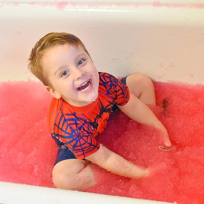 ZIMPLI 12 Use Mega Value Baff Pack from Kids, 4 x Gelli Baff, 2 x Slime Baff & 6 x Crackle Baff, Perfect Xmas Present, Green, Red