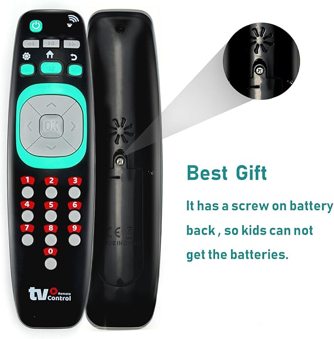 Baby Remote Control Toy, TV Remote Control Toy, Musical Toys with Lights and Sounds for Toddlers Babies 12 36 Months
