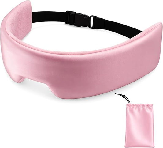 SPRING SEAON Airplane Head Strap for Sleeping, Double-Sided Airplane Eye Mask Head Holder, Adjustable Seat Sleeper Support for Plane, Car & Office Chair, Contoured Nose-Friendly Design，Pouch Included