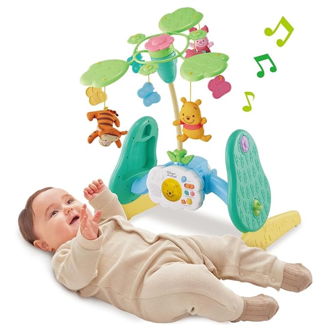 Takara Tomy Disney, 6-Way Gym with Super Merry Plus, Winnie The Pooh