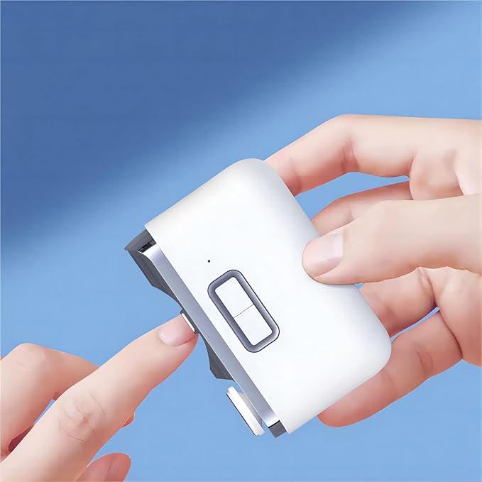 2 in 1 Electric Nail Clippers, Electric Polishing Automatic Nail Clippers Pro with Light Trimmer Nail Cutter Manicure for Baby Elderly Care Tools，Electric Nail Trimmer