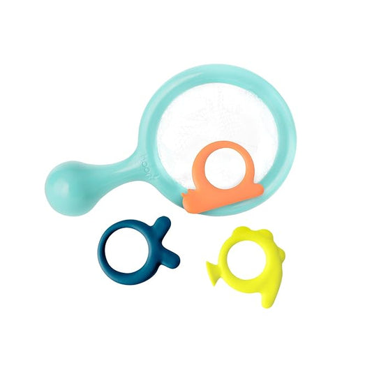 Boon Water Bugs Floating Bath Toys - Includes Net and Three Bug Bathtub Toys - Toddler Stocking Stuffers - Toddler Sensory Toys Promotes Fine Motor Control - Mint - Ages 10 Months and Up