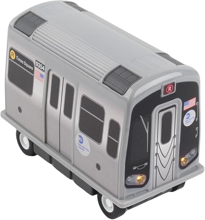 Daron MTA Subway Pullback Toy w/ Light & Sound TT3501 Grey
