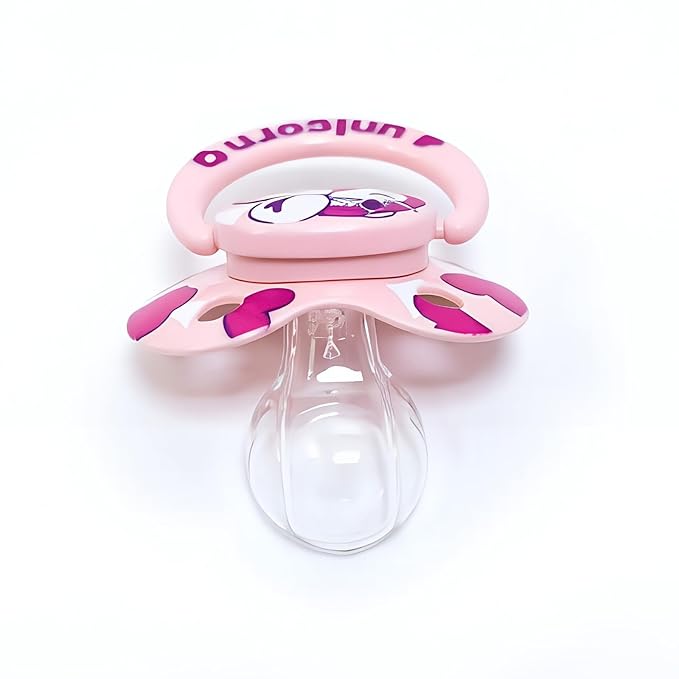 Adult Pacifier for Anxiety: Cute Paci Large Shield for Sleep - Handle Binky with Pacifier Holder Clips