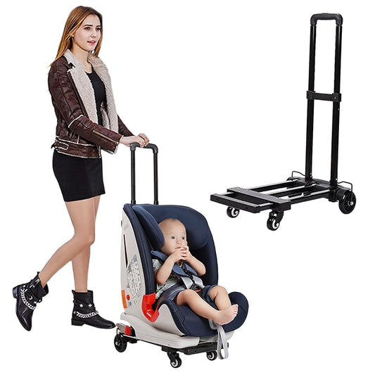 Car Seat Travel Carts, Stroller with Wheels for Air Travel, Light and Portable