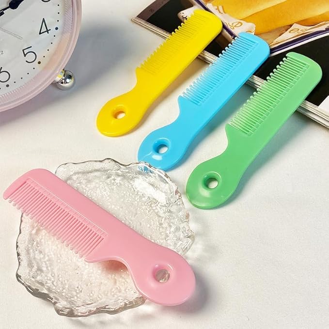 4Pcs Baby Combs with Round Colorful Soft Bristle Tips, Gentle on Sensitive Scalp Skin for Newborns, Infants, Toddlers for Nursery Newborn Infant Girl Boy Kids Comb Baby，Grooming and Healthcare Kits