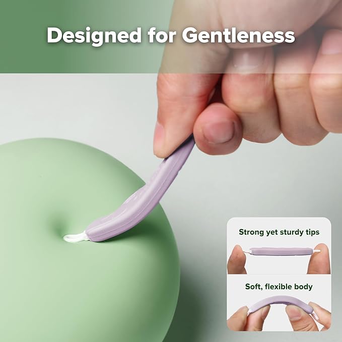 haakaa Baby Nose Cleaner & Ear Wax Removal Tool,The Unique Crocodile-Shaped Design,Baby Essentials - Lavender