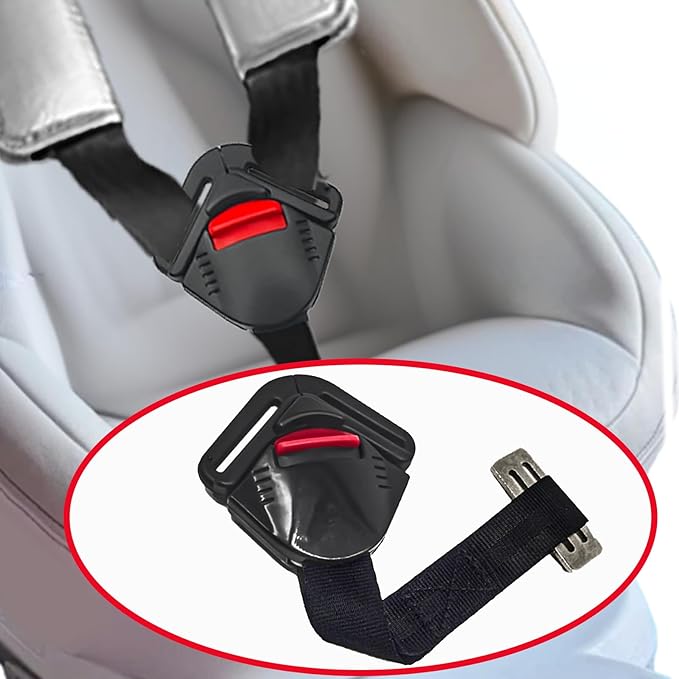 Universal Baby Seat Chest Harness Clip and Child Seat Chest Harness Locking Buckle Universal Replacement for Kids Trend Adjustable Guard