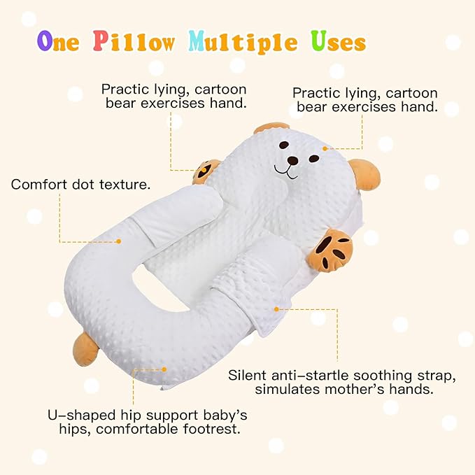2026 Baby Lounger for Newborn, Baby Lounger for Home and Travel, DIY Breathable Soft Cotton Infant Lounger, Newborn Babies Essentials Gifts