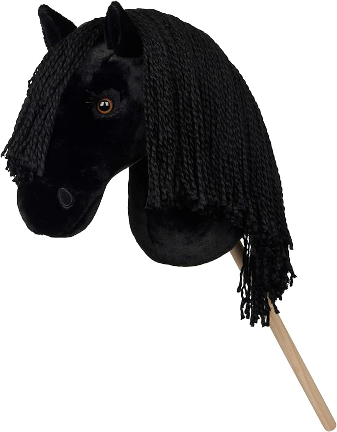 LeMieux Hobby Horse Spike - Handsome Black - Realistic Head - Perfect for Kids