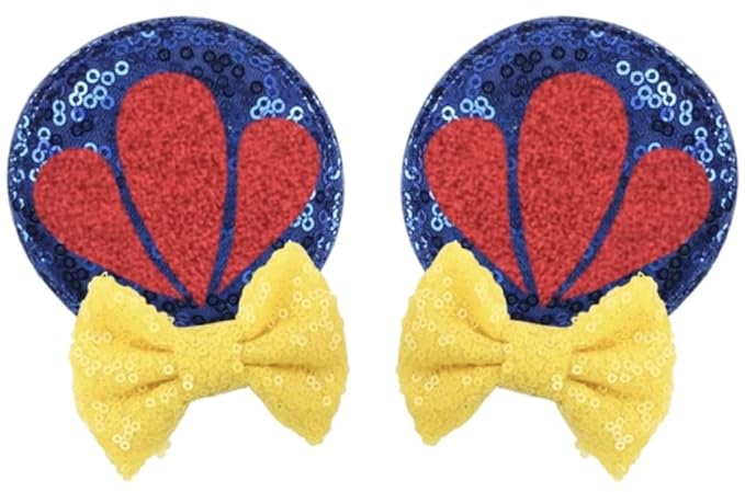 CLGIFT Baby/Toddler Minnie Ears Headband with Snow White Hair Clip