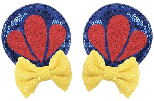 CLGIFT Baby/Toddler Minnie Ears Headband with Snow White Hair Clip