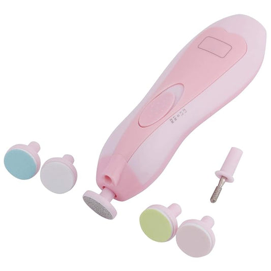 Safe Baby Electric Nail Clipper,6 In 1 Baby Nail File Kit, Baby Essential Nail Care Kit,Electric Baby Nail Trimmer, Baby Nail File Kit, for Newborn Infant Toddler(Pink)