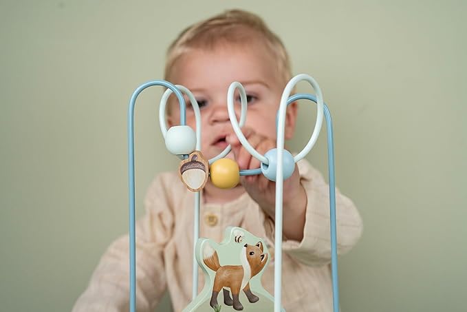 Little Dutch - Wooden Fox Activity Spiral - Forest Friends