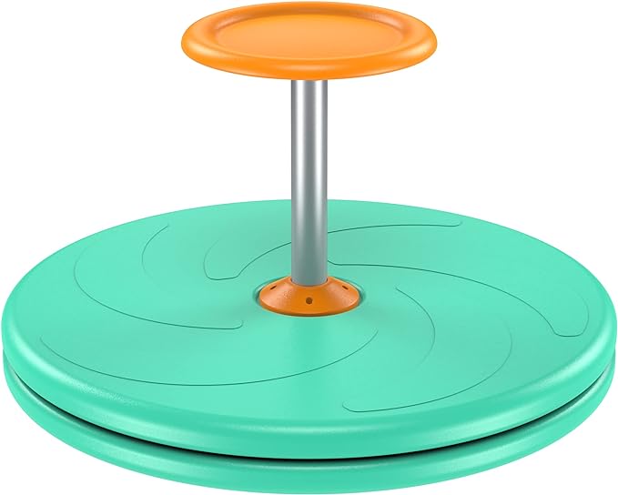 Spinner-X Seated Spinner Sensory Toy, Sit Spinner Toy Bigger Size and Durable Material for Kids- Ages 3 and up (Green) by BARNEY KAITE BS…