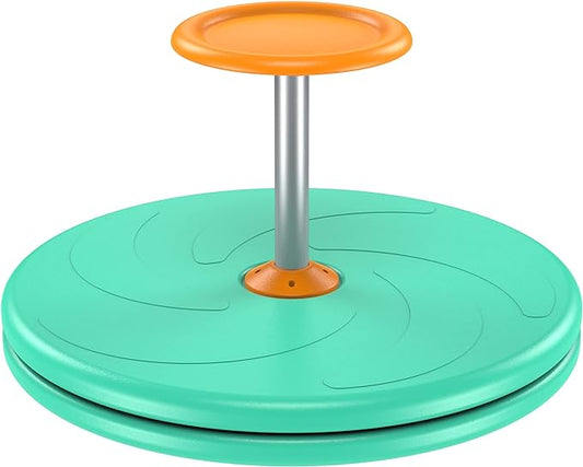 Spinner-X Seated Spinner Sensory Toy, Sit Spinner Toy Bigger Size and Durable Material for Kids- Ages 3 and up (Green) by BARNEY KAITE BS…