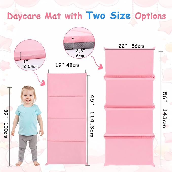 Tiita Kids Nap Mat, Foldable Play Mat, Sleeping Pad