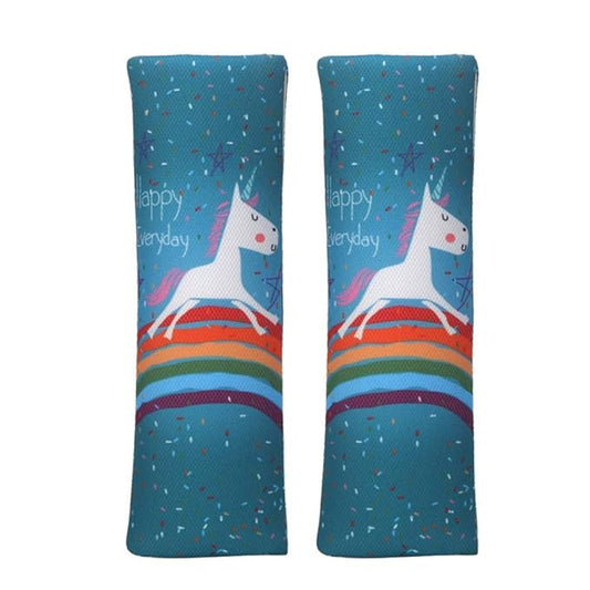 Baby Seat Belt Strap Cover, 2 Pcs Kids Car Seat Belt Cushions Pads, Shoulder Strap Protectors for Girls Boys (1A)