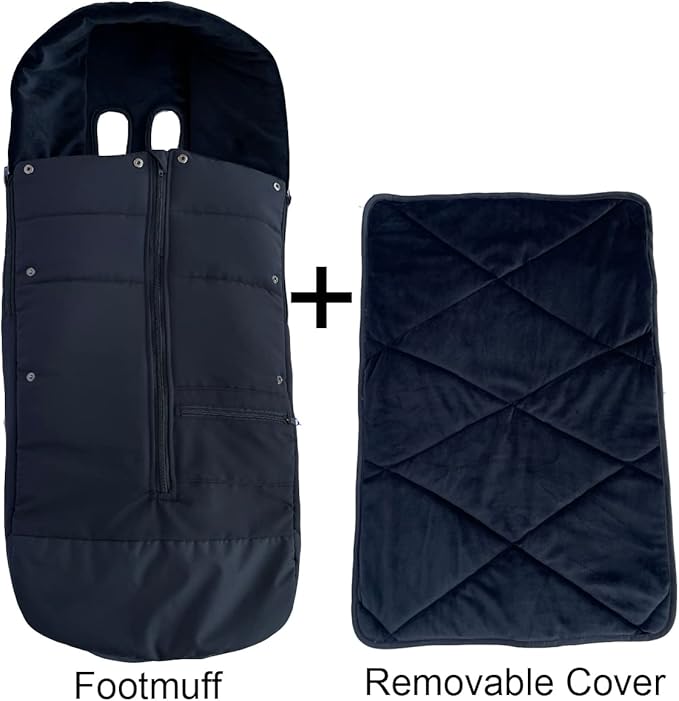 Universal Stroller Accessories Footmuff Compatible with Doona Car Seat & Strollers, Waterproof Warm Bunting Bag Suitable for 95% Car Seat and Strollers