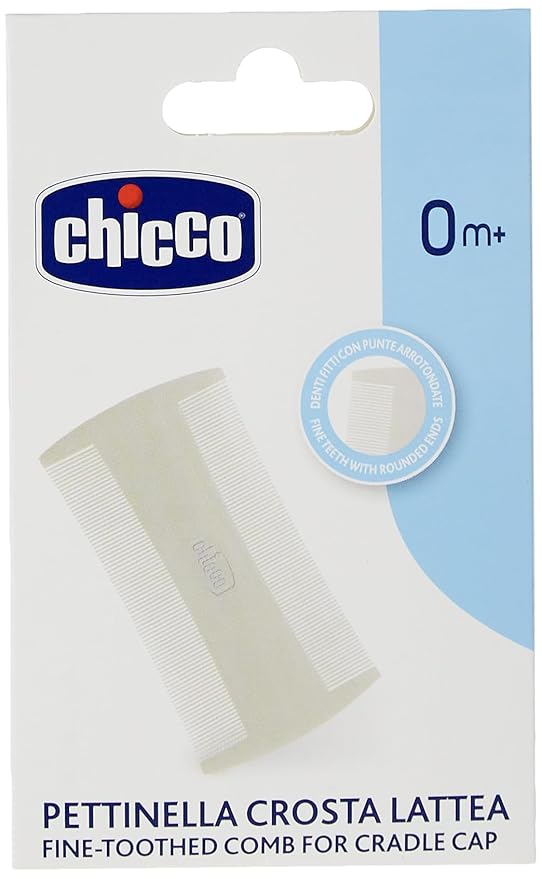 Milk Crust Removal Comb with Smoothed Teeth with Rounded Tips, Can Be Hot Sterilised Baby Bath, 0 Months +