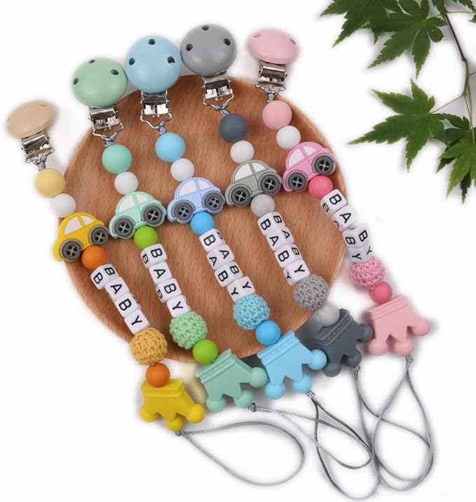 Personalized Pacifier Clip Customized Pacifier Clip with Custom Name Custom Pacifier Clip Holder with Name