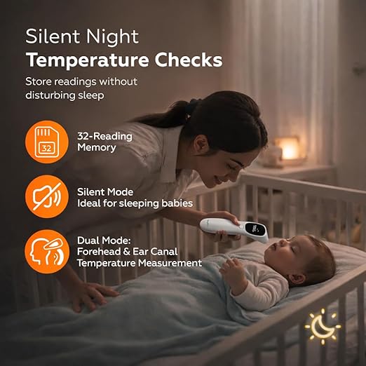 Baby Thermometer, FDA 510(k) Cleared Ear Thermometer for Kids Adults Infants, Baby Essentials, Ear & Forehead Thermometer (Touch), 2-in-1 Dual Mode, Digital Ear Thermometer (AET-R842)