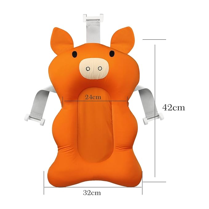 Baby Bath Seat Support Net Soft Infant Bathing Seat Support Mat Suspension Shower Pad Adjustable Non-Slip Newborn Bathtub Sling Mat Baby Sink Bather Tub Shower Net Bathtub Sit Up Mesh 0-8 Month