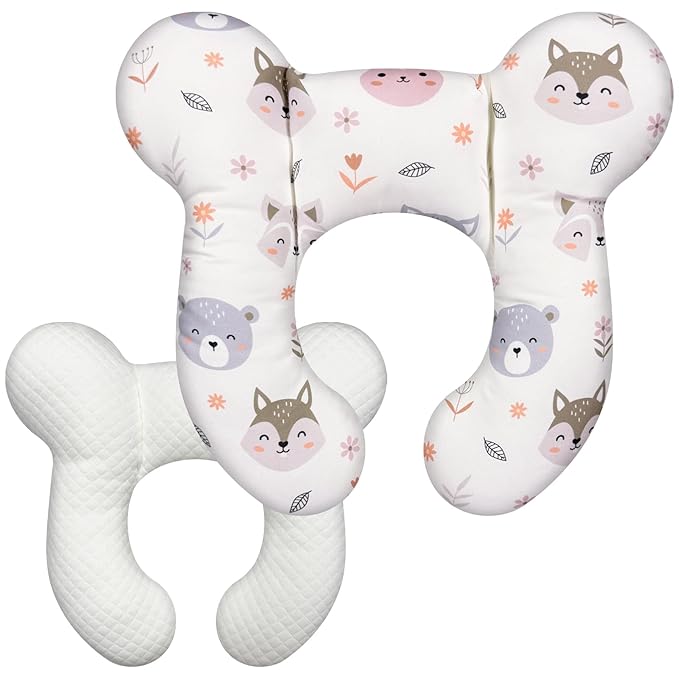 Baby Neck Pillow - Upgraded Baby Support Travel Head Pillow, Portable Headrest for Toddlers & Children for Car Rides, Planes, Road Trips (A3)