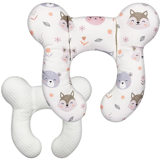 Baby Neck Pillow - Upgraded Baby Support Travel Head Pillow, Portable Headrest for Toddlers & Children for Car Rides, Planes, Road Trips (A3)