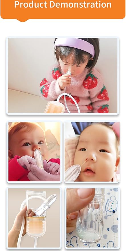 Portable Hand Puller Nasal Aspirator, Quiet Suction Easy to Operate , Reusable ,Easy to Clean