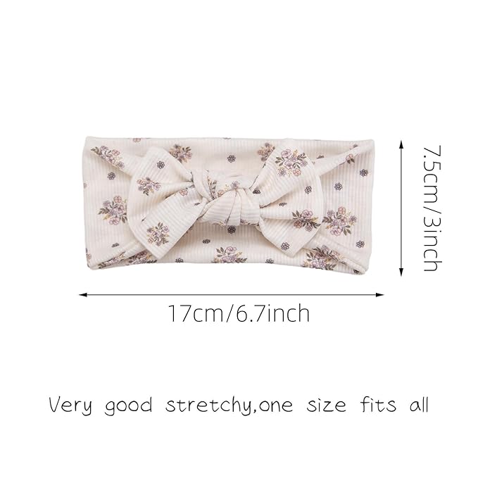 KIDOCHEESE Baby Girl Headbands with Bows Soft Elastics Hairbands Hair Accessories for Newborn Infant Toddler Kids