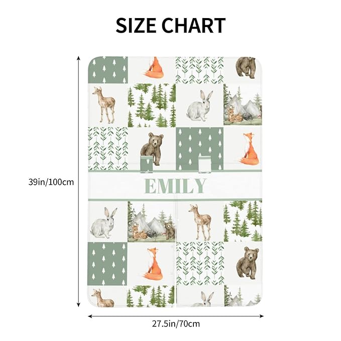 Personalized Baby Car Seat Canopy for Babies, Custom Name Car Seat Covers for Boys and Girls, Opening Minky Nursing Breastfeeding Cover for Infant, Carseat Canopies for Newborn (Wild Animals)