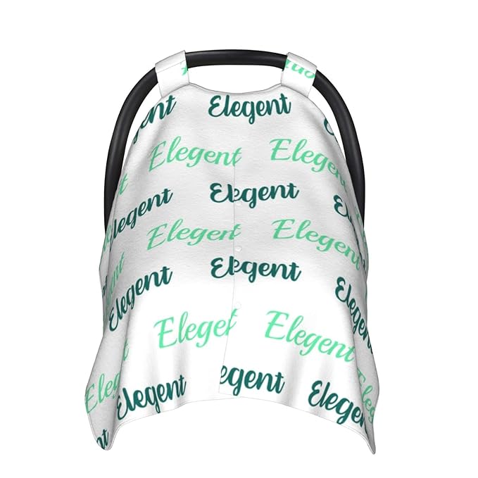 Personalized Baby Name Car Seat Covers for Girls,Nursing Custom Carseat Canopy for Babies Boy Winter Breastfeeding Cover Car Seat Canopies for Newborn Infant Toddler