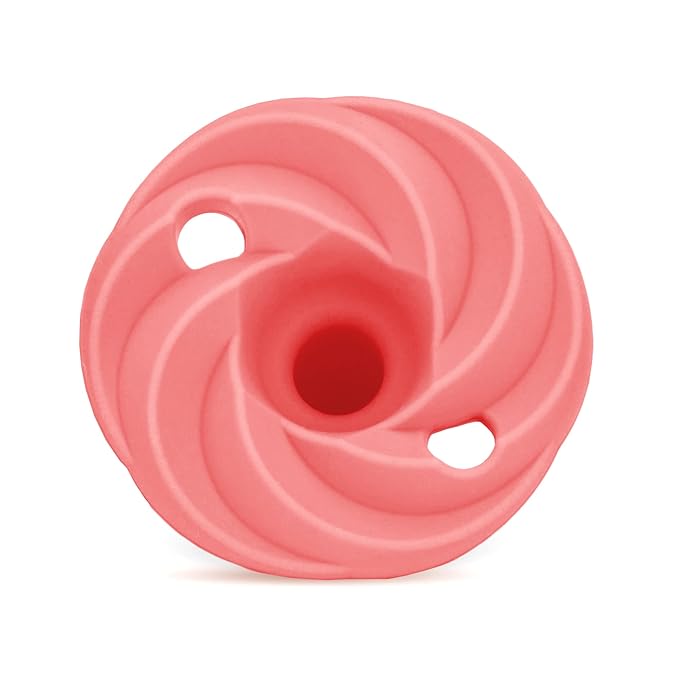 Doodle & Co. Holland Classic Pacifier for New Born Babies | BPA Free Natural Nipple Shape 100% Silicone for Infants | Helps Promote Healthy Oral Development | 3+ Months | Blush/Shore