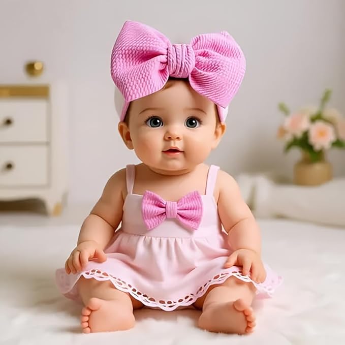 Baby Girl Headbands Nylon Bow Hair Accessories for Newborn Infants Toddlers (Y05, FZ)