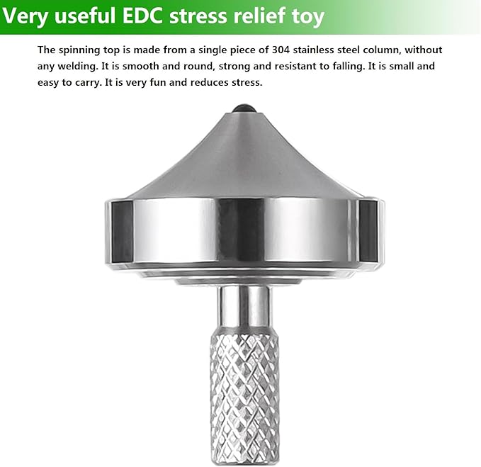 Stainless Steel Spinning Top, Precision Mini Desktop Gyroscope, Kill Time Reduce Stress ADHD Toys, Perfect Balance Gyro (3PCS Style 1+2+ 4)