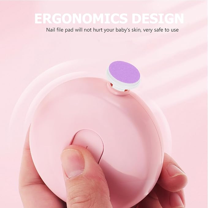 Homoyoyo 12pcs Baby Nail File Pads Nail Replace Trimmer Replacement Pads Electric Grinding Heads Electric File Baby for Accessory Replacement Grinding Heads Polish Disc Purple