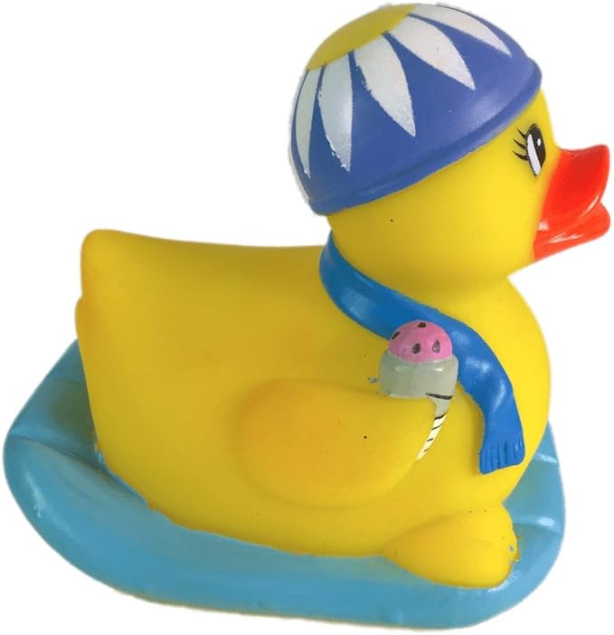 3" Rubber Duck [Sealed Hole, Floats Upright] - Baby Safe Bathtub Bathing Toy - Pool Party Rubber Duck