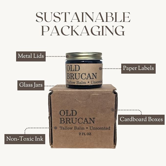 Grass-fed Beef Tallow Balm | Organic Skin Care | Handmade Natural Lotion | 2 fl oz (Lavender)