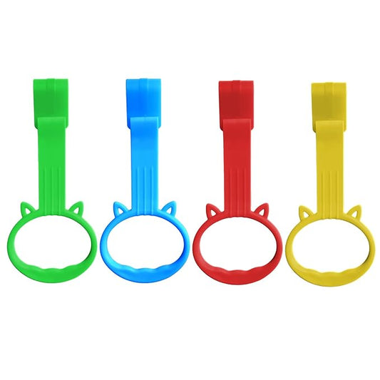 4pack Baby Pull Up Rings for Baby Playpen Walker, 4 Color Cute Design