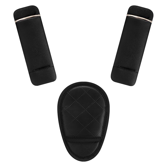 Accmor Car Seat Strap Pads Set for Baby Toddler Kids, Car Seat Strap Covers with Hip Support, Super Soft Seat Belt Covers Fits for All Car Seats, Pushchair, High Chair, Stroller