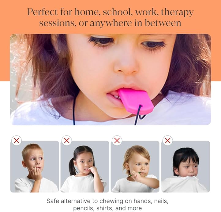 ARK Chew Tags, Chew Necklaces for Sensory Kids and Adults, Oral Fidget for Autism, ADHD, SPD, Anxiety, Medical-Grade Sensory Necklace