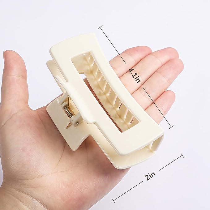 8 Pack Large Hair Claw Clips for Women, 4.1 Inch Strong Hold Big Claw Clips for Thick Thin Hair
