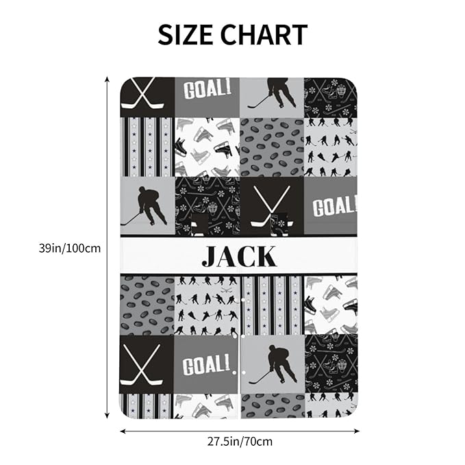 Custom Baby Car Seat Canopy with Name, Personalized Baby Car Seats Covers for Baby Boy, Hockey Black Opening Minky Nursing Breastfeeding Cover for Infant, Carseat Canopies for Newborn
