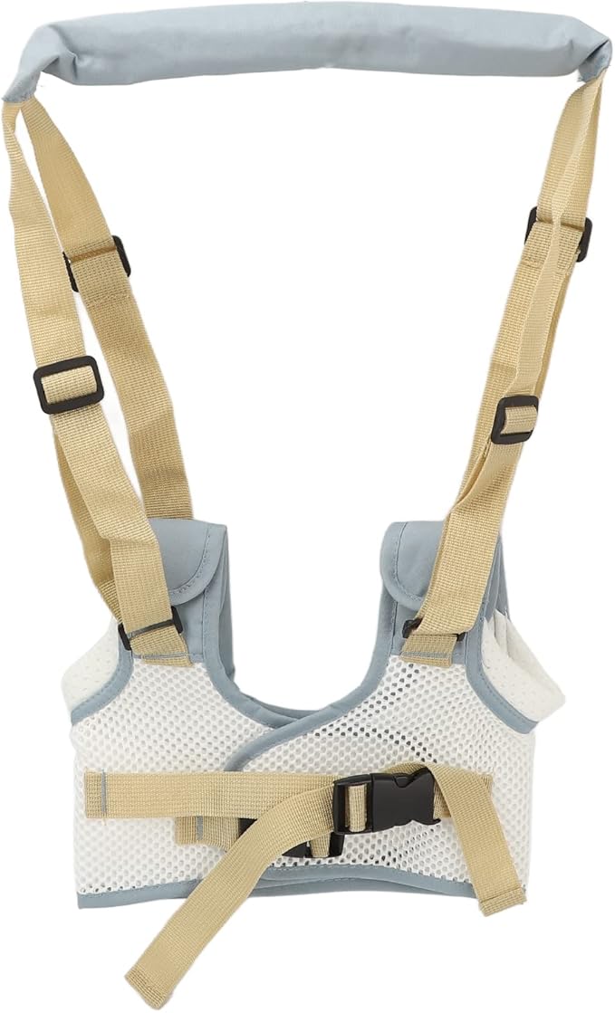 Baby Walking Harness, Adjustable Multi Functional Standing Up Belt, Detachable 3D Breathable Baby Walking Helper, Handheld Safety Harness Assistant Belt for Toddlers Infants Child(Lake Blue)