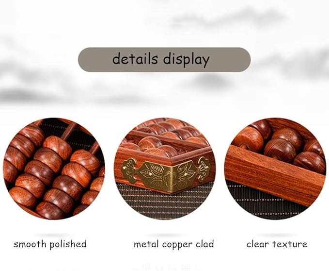 Counting Abacus Redwood Abacus Art Collection Abacus Accounting and Students Mental Abacus Desktop Decoration (Color : Brown, Size : 5316.52.7cm)