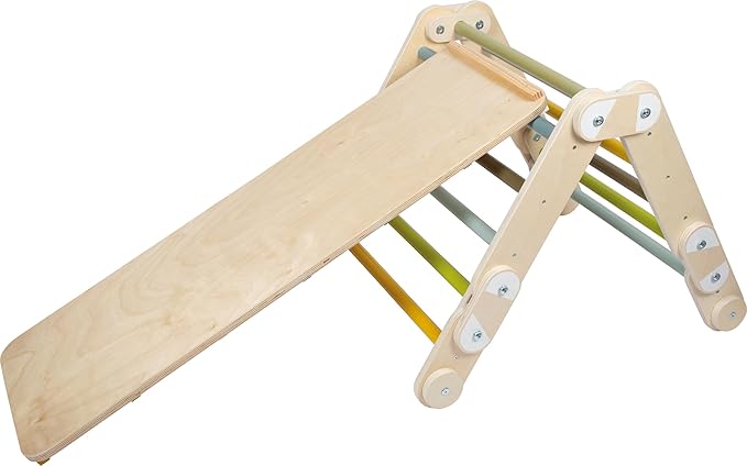 small foot Climbing Triangle Adventure Made of Wood, Movement Game for Children, Multifunctional, from 2 Years, 12238