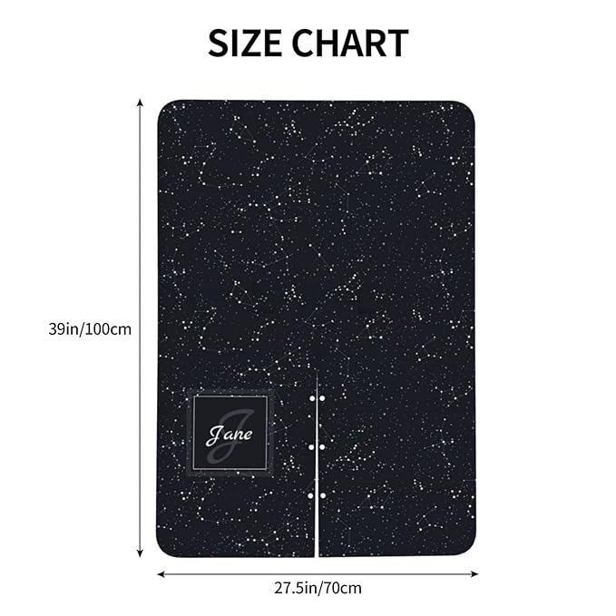 Personalized Constellation Baby Car Seat Canopy for Babies with Name, Custom Car Seat Covers for Boys Girls, Peekaboo Opening Minky Nursing Breastfeeding Cover Infant Stroller Canopies for Newborn