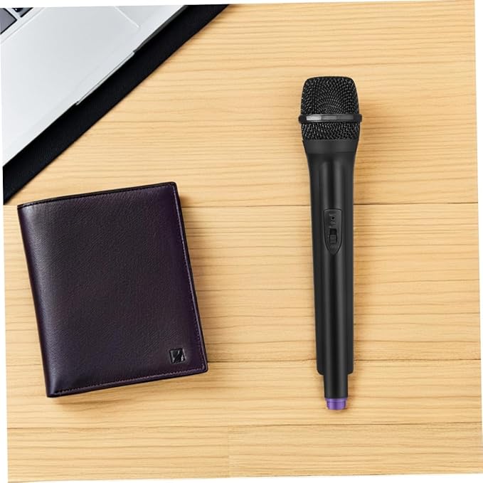 Ipetboom Simulated Microphone Toy, 1 Pc Fake Microphone Pretend Play Mic Karaoke Prop Fun Birthday Party Favors