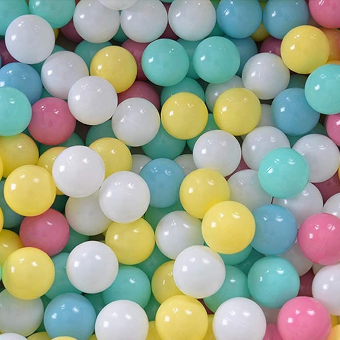 Wonder Space Soft Pit Balls, Chemical-Free Crush Proof Plastic Ocean Ball, BPA Free with No Smell, Safe for Toddler Ball Pit/Kiddie Pool/Indoor Baby Playpen